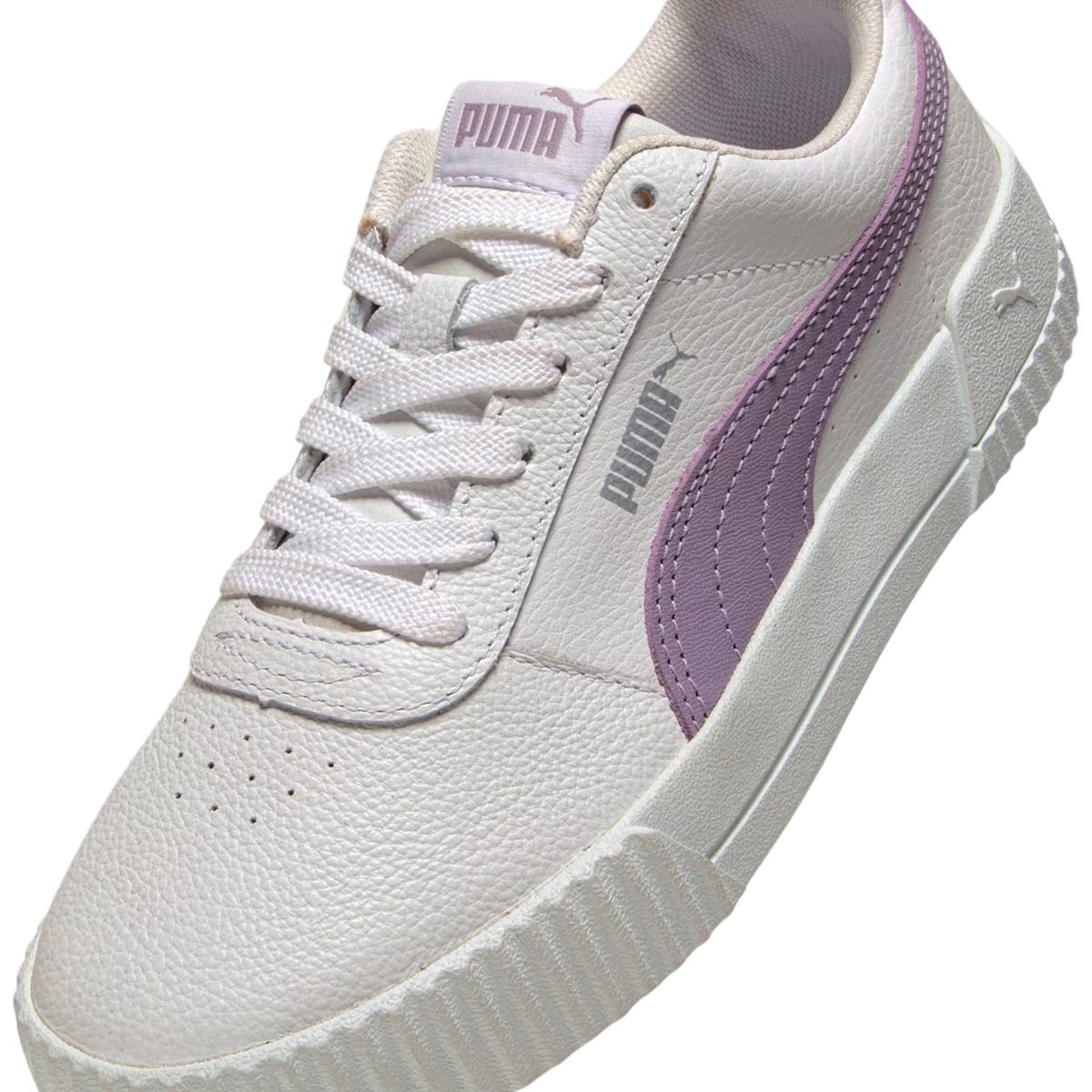 Tênis Puma Carina L Feminino Branco e Lilás Branco 6