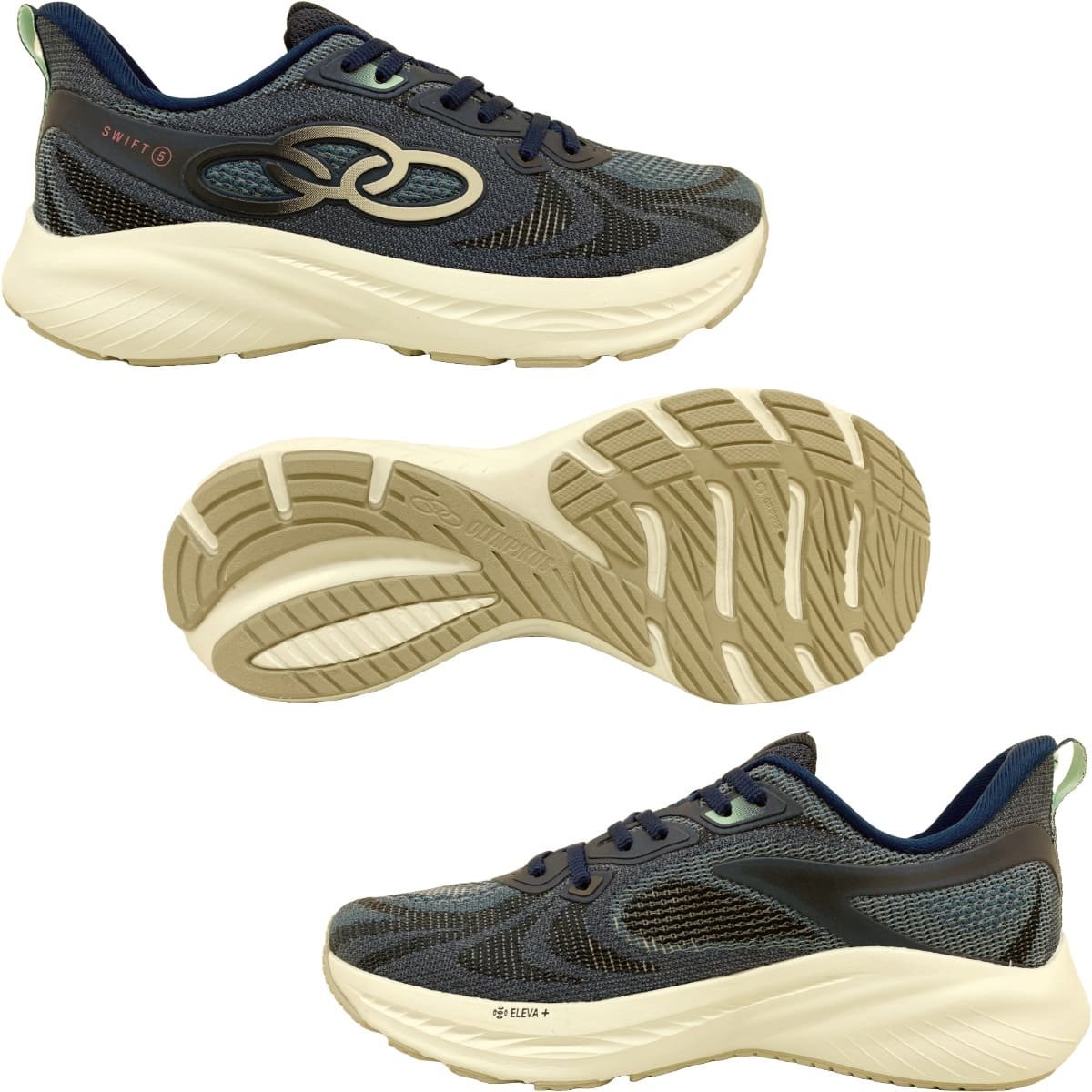 Tênis Olympikus Swift 5 Feminino Marinho Cinza 4