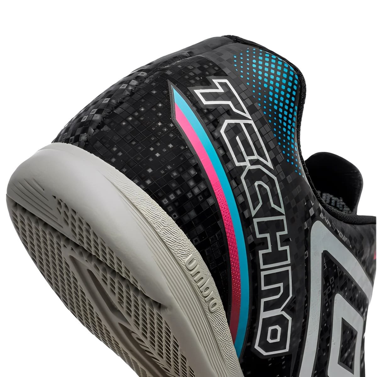 Chuteira Futsal Umbro Techno II Infantil Preto Preto 4