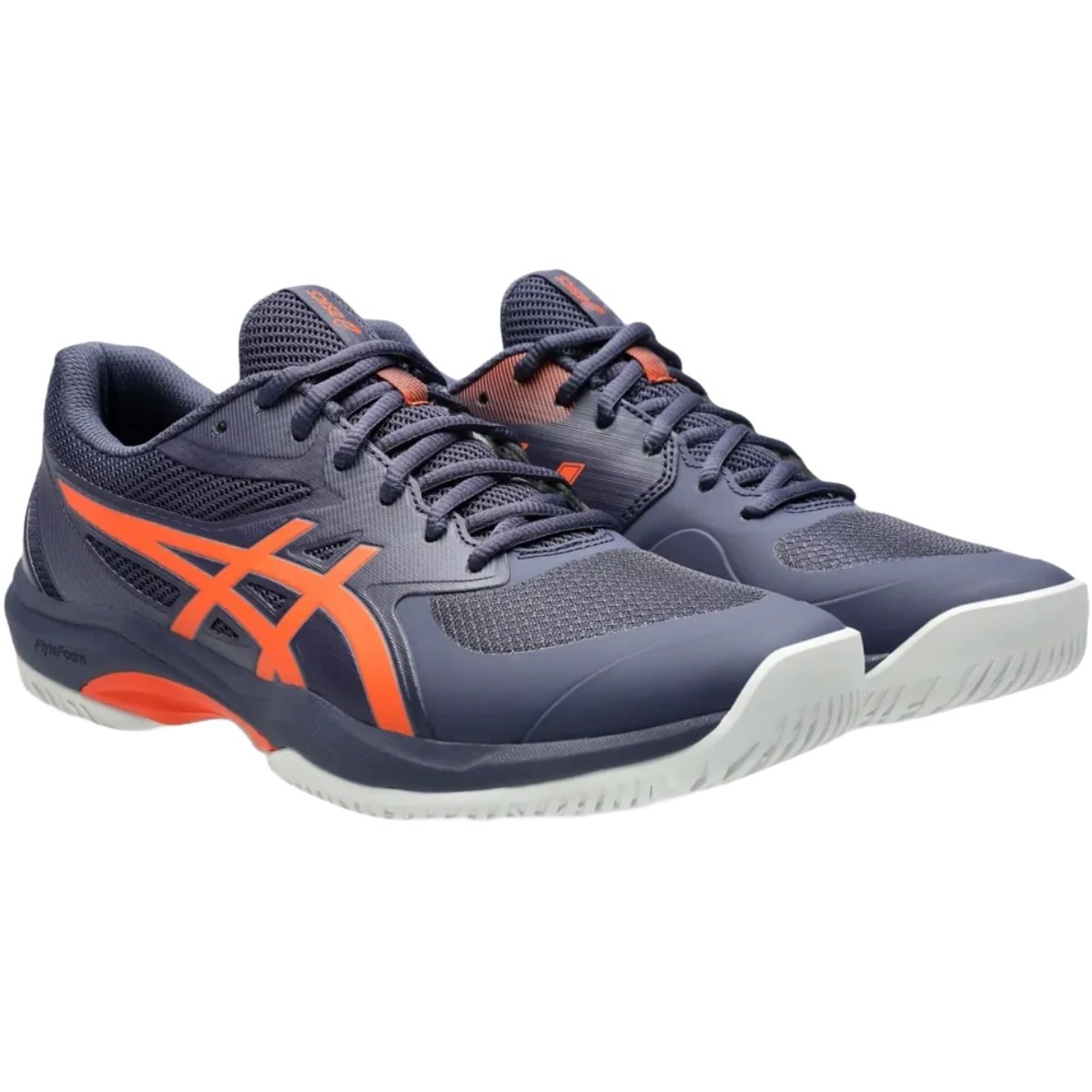 Tênis Asics Game FF Clay Masculino Marinho e Laranja Azul 3