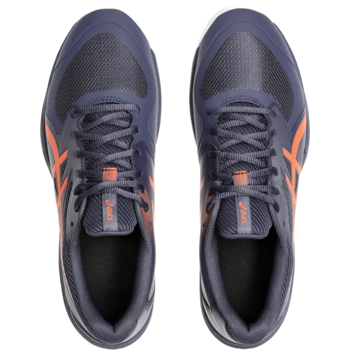 Tênis Asics Game FF Clay Masculino Marinho e Laranja Azul 5
