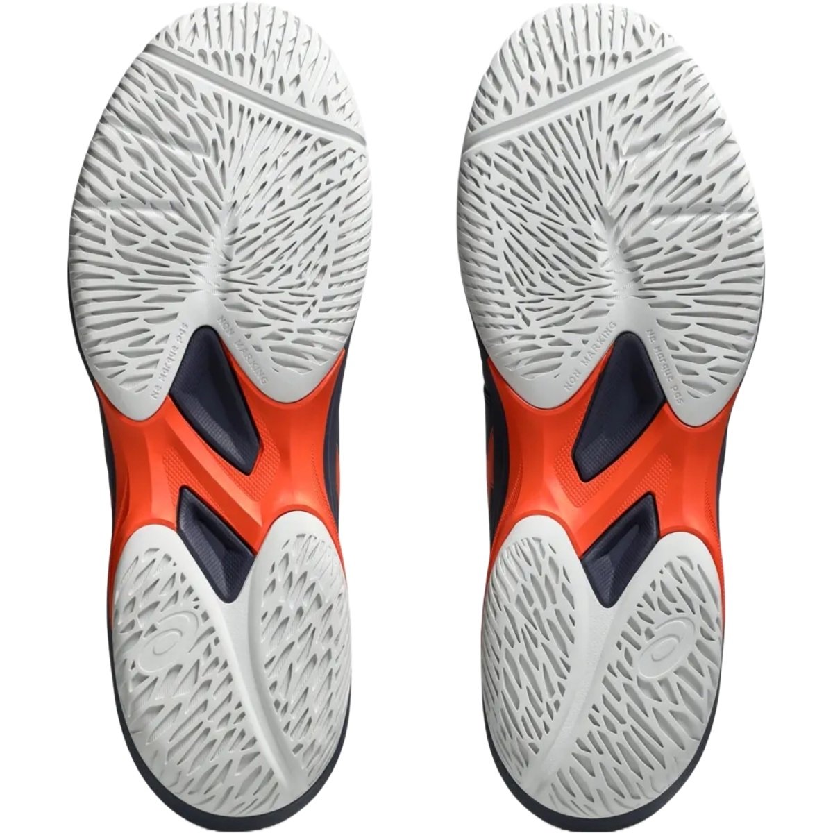 Tênis Asics Game FF Clay Masculino Marinho e Laranja Azul 6