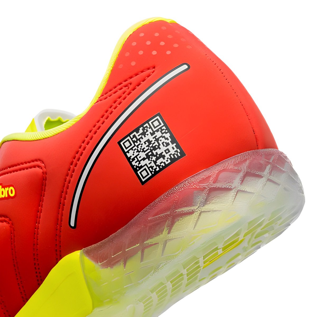 Chuteira Futsal Umbro Br Futsal Masculino Vermelho Laranja 6