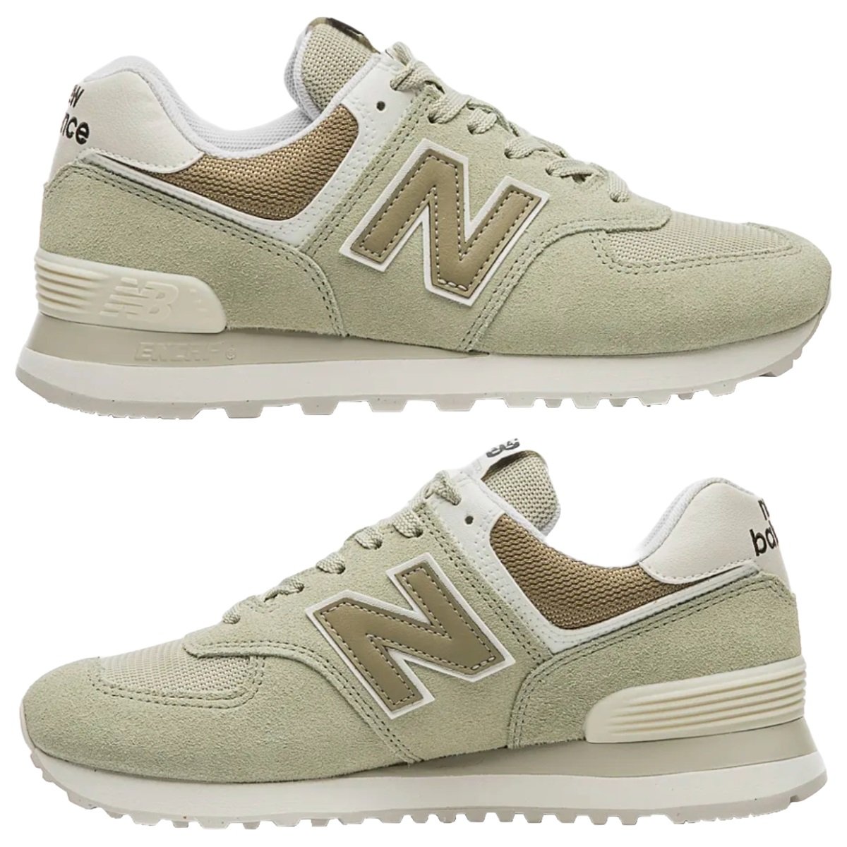 Tênis New Balance 574 Feminino Verde Claro 6