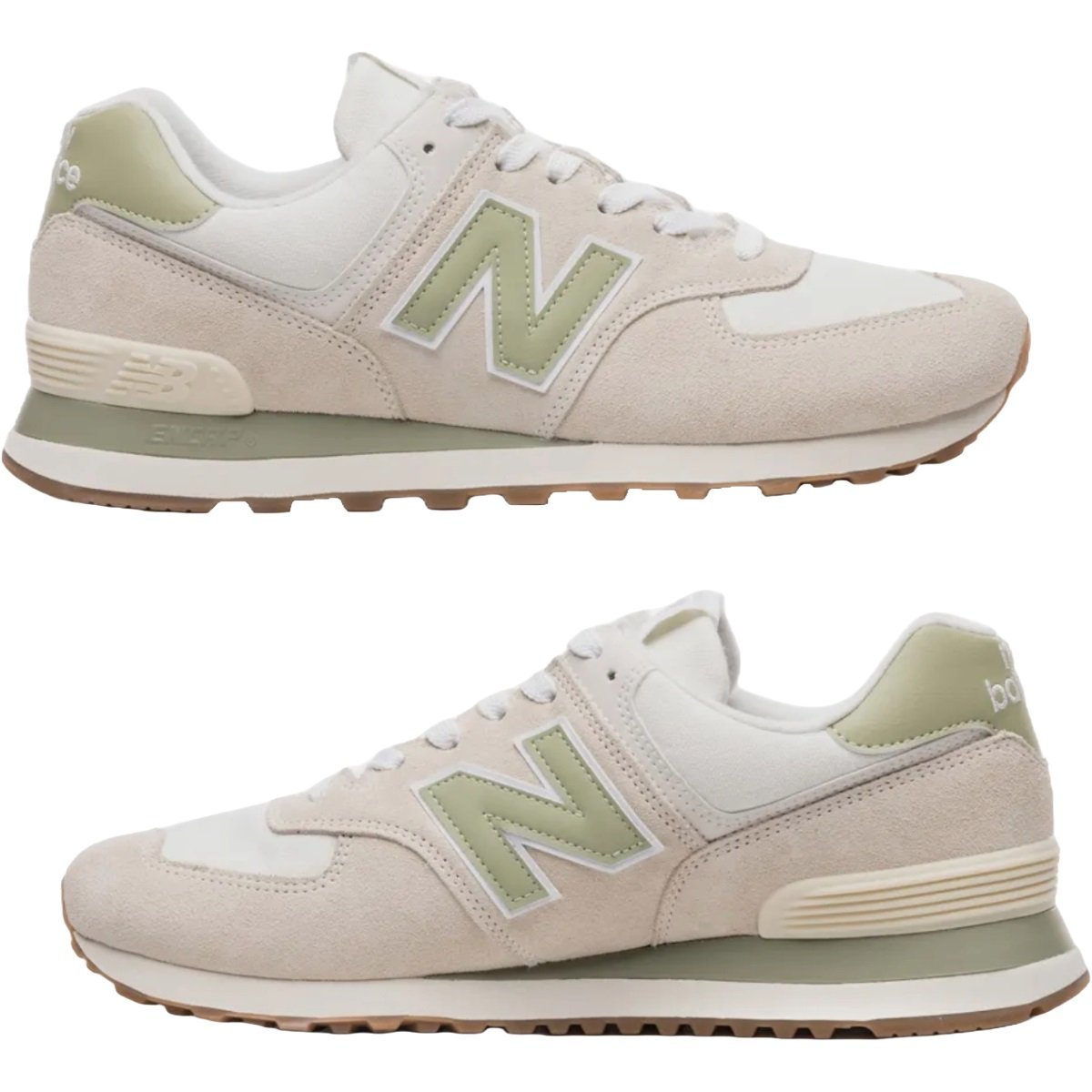 Tênis New Balance 574 Feminino Creme 7