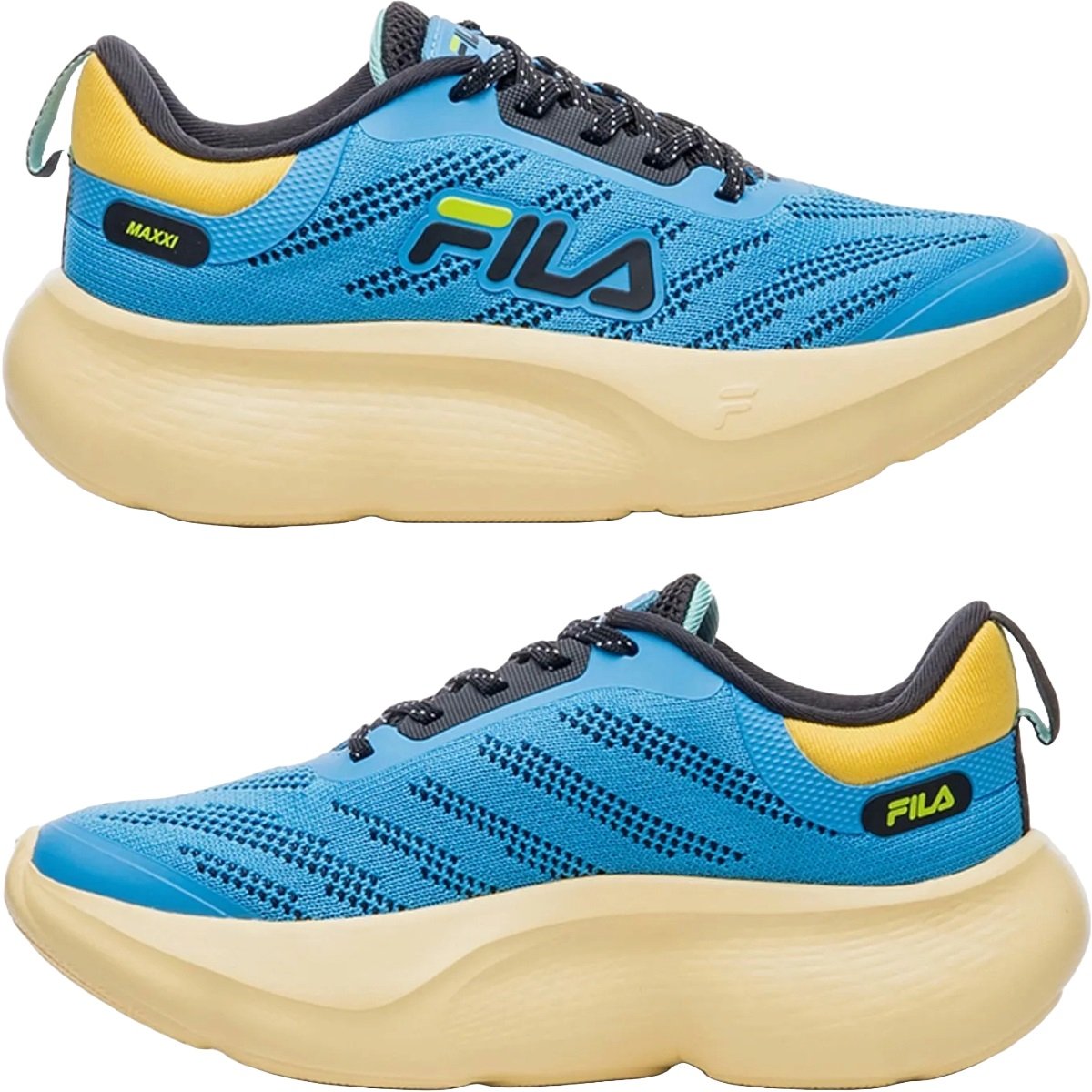 Tênis Fila Maxxi Infantil Azul/Amarelo 7