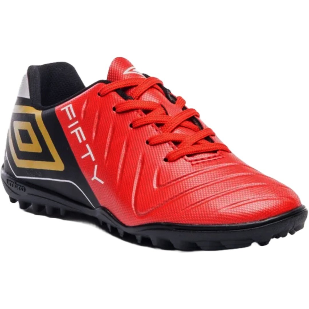 Chuteira Society Umbro Fifty VI Infantil Laranja 3