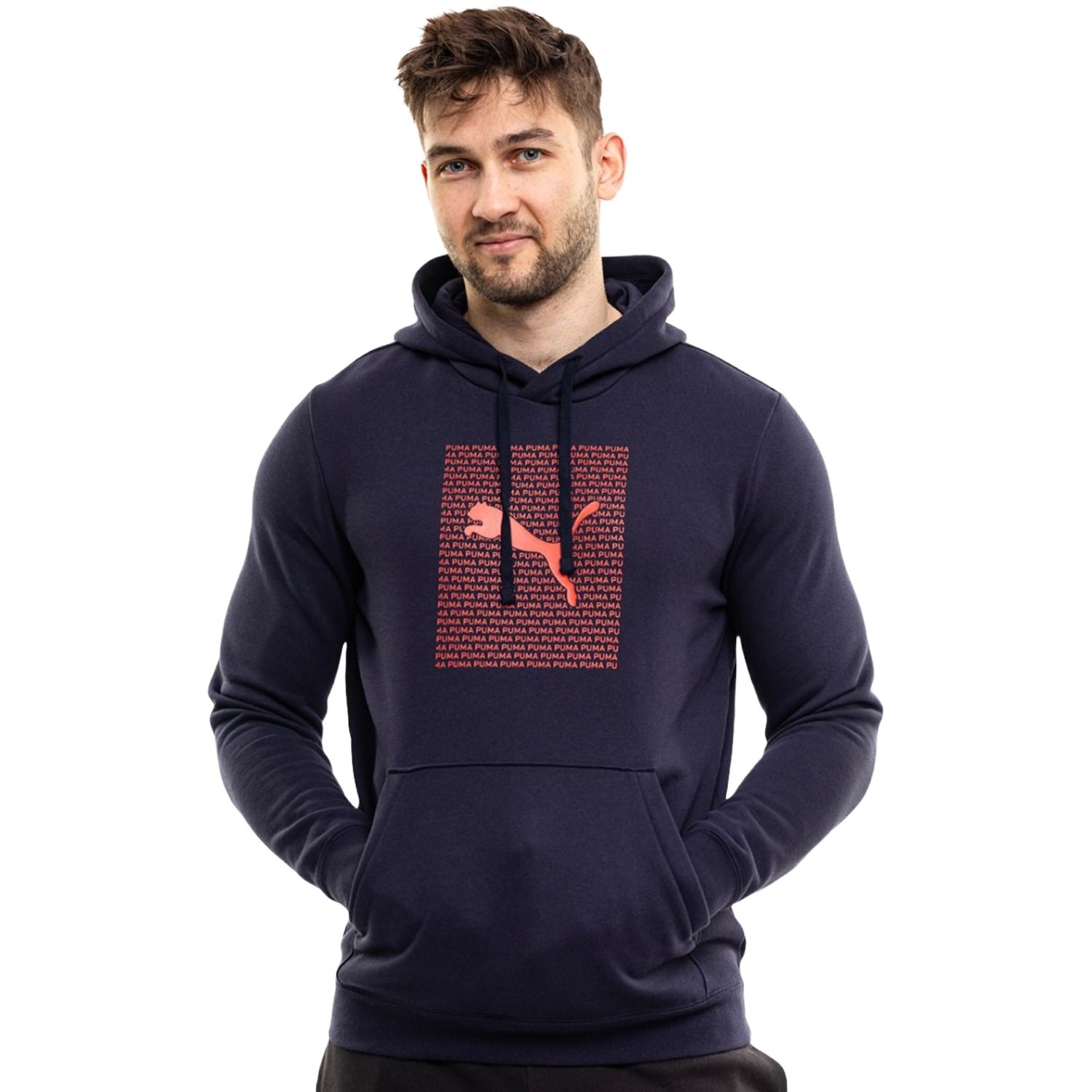 Moletom Puma Logo Lab Hoodie Masculino Preto 1