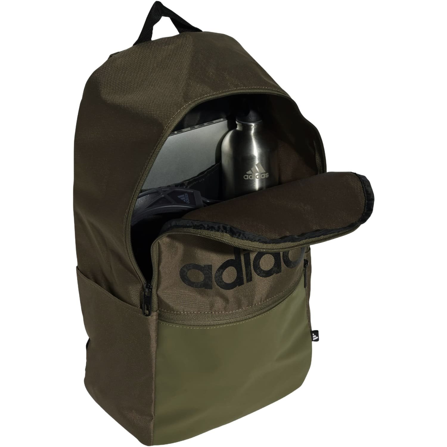 Mochila Adidas Classica Logo Linear Unissex Verde Musgo 3