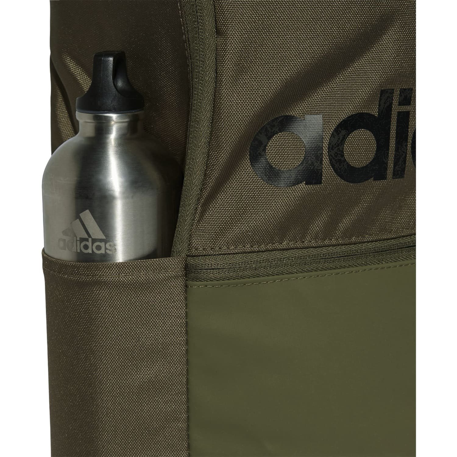 Mochila Adidas Classica Logo Linear Unissex Verde Musgo 4