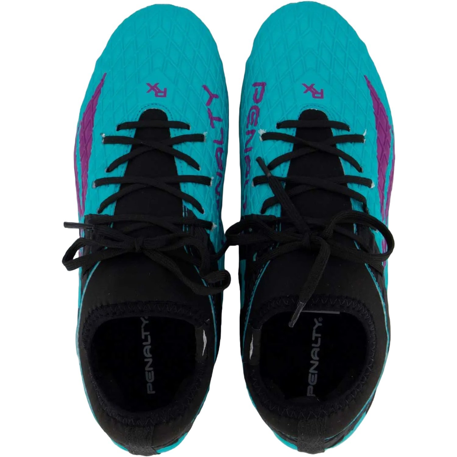 Chuteira Campo Penalty RX Locker Infantil Azul/Preto 4