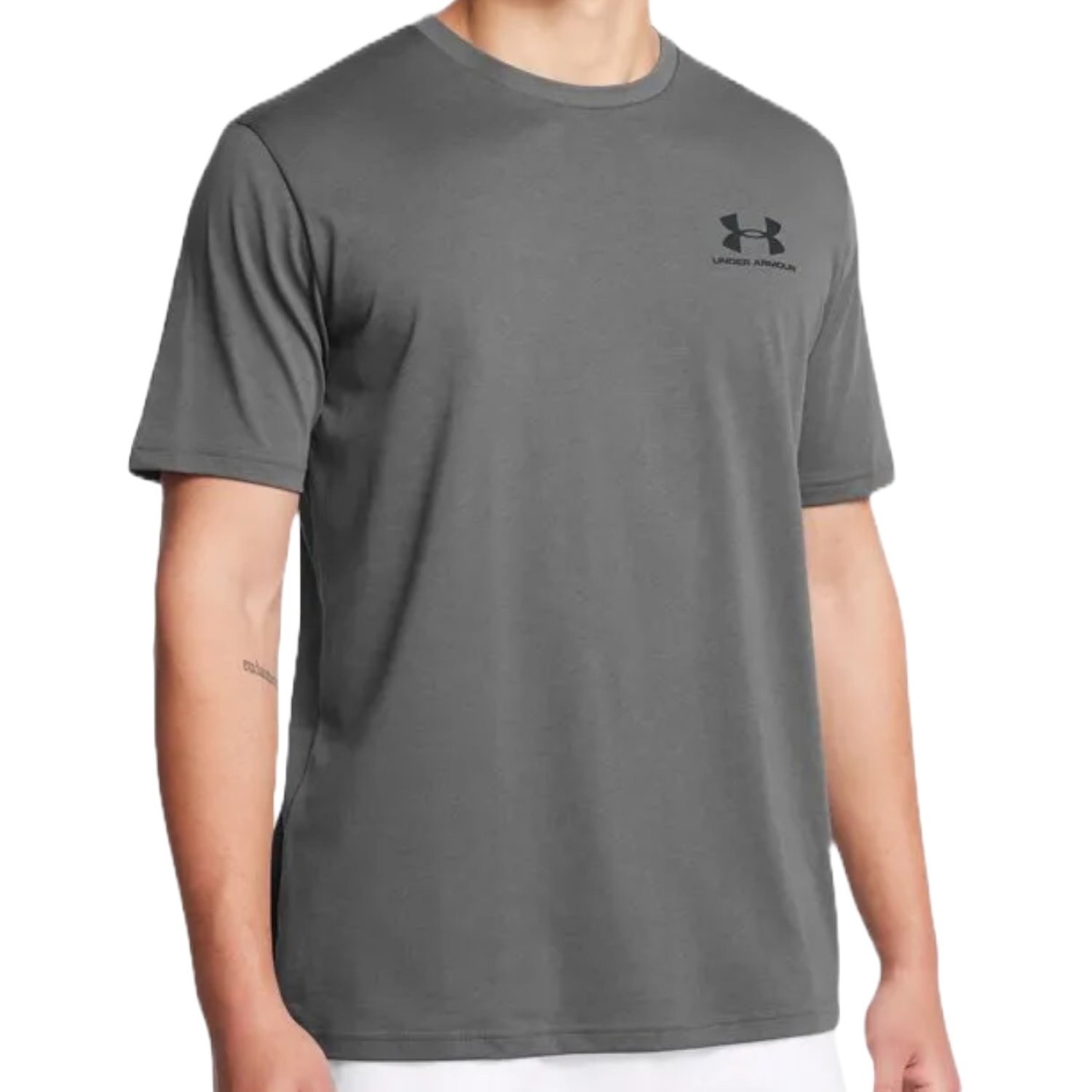 Camiseta Under Armour Sportstyle Left Chest Masculino Cinza 5