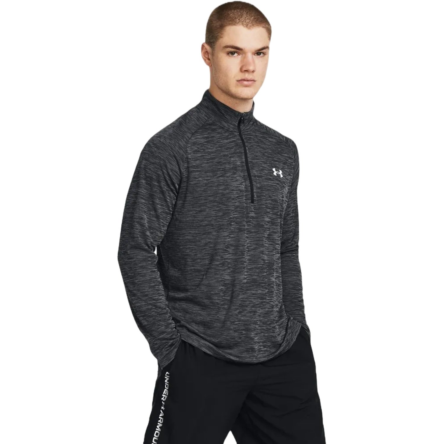 Camiseta Under Armour M/L Tech Masculino Cinza 3