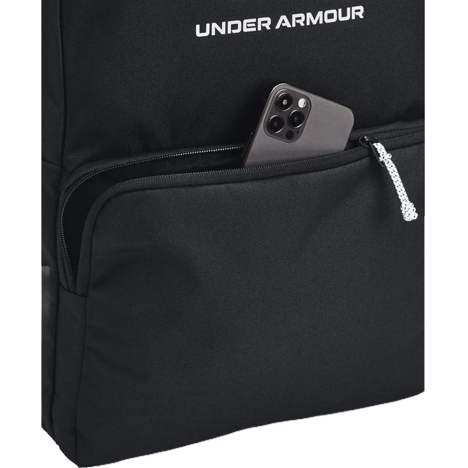 Mochila Under Armour Loudon Backpack Unissex Preto/Branco 4