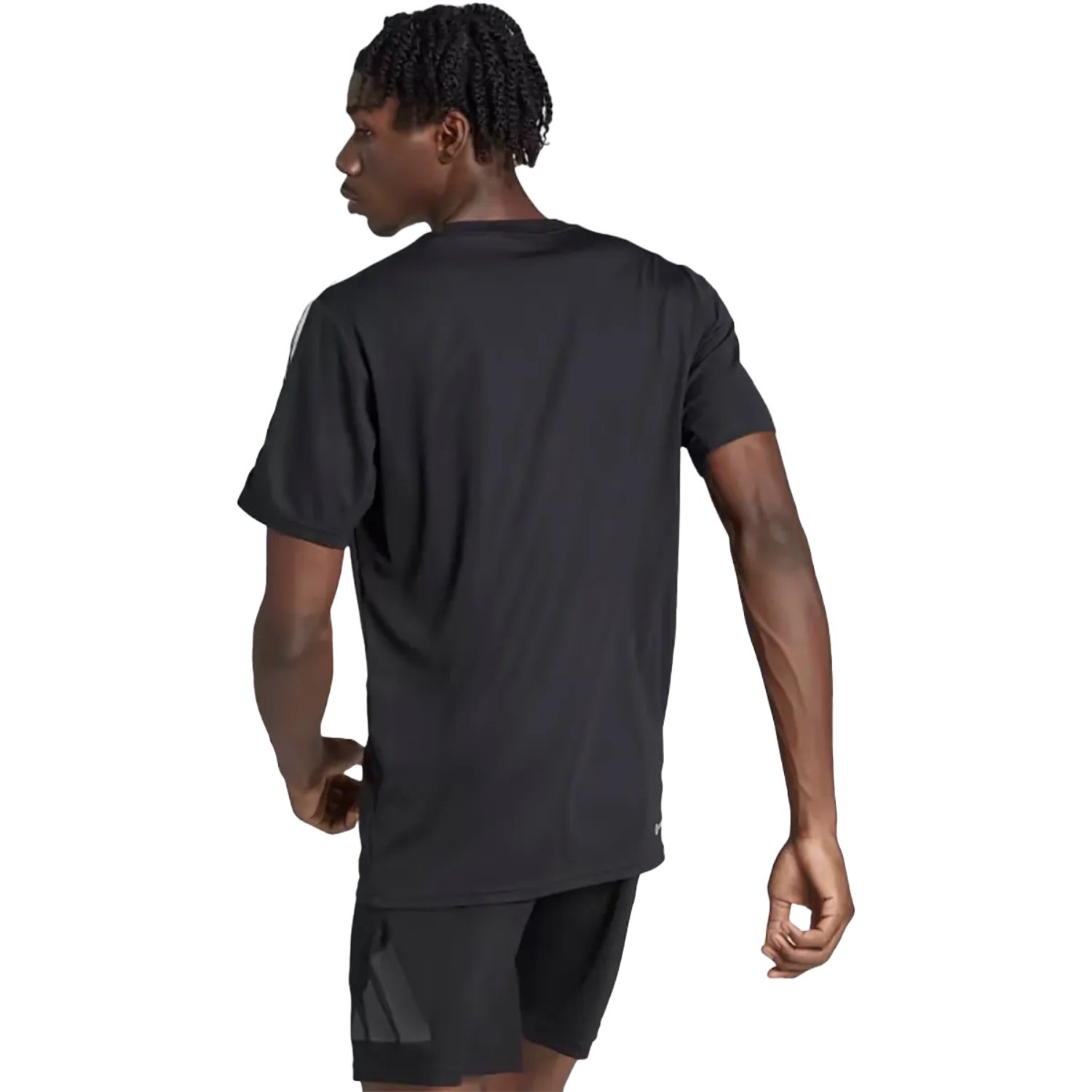 Camiseta Adidas Essentials 3 Listras Masculino Preto 3