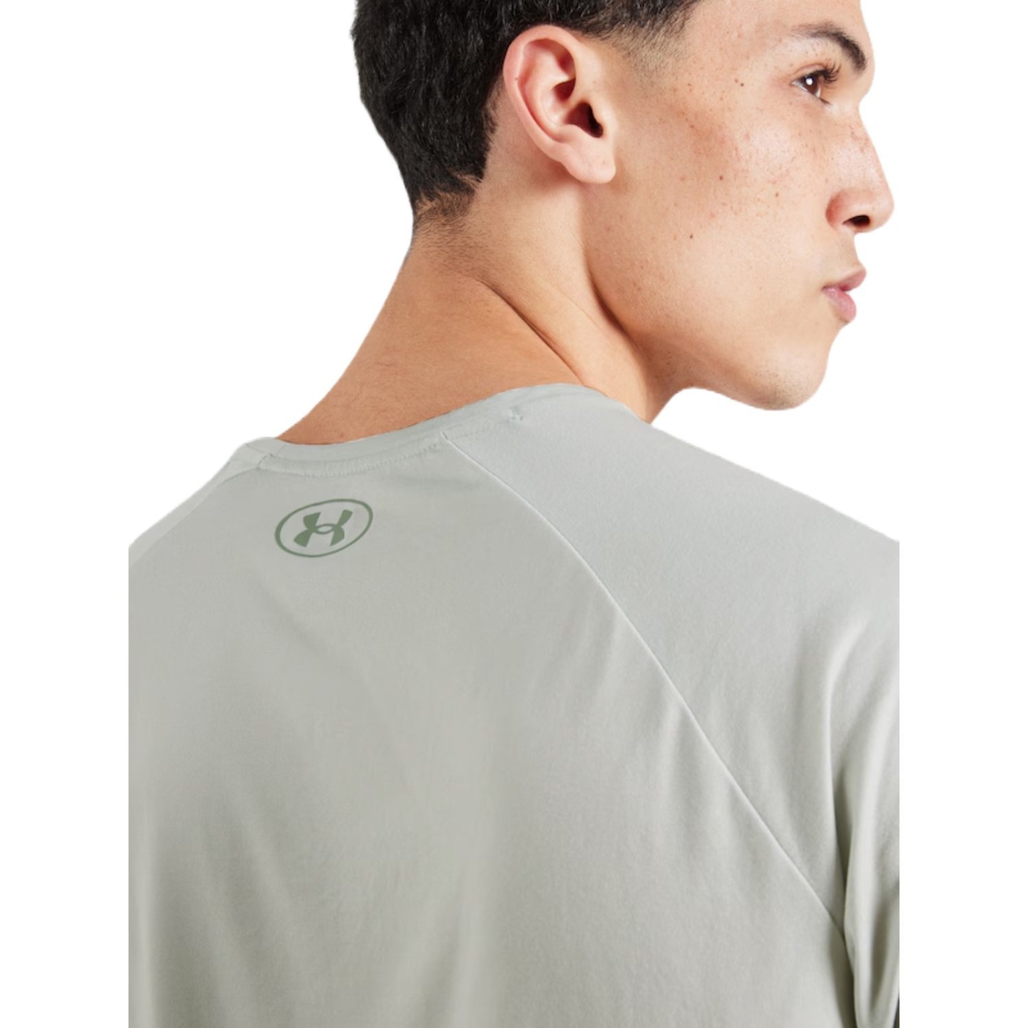 Camiseta Under Armour Tech Fade Masculino Branco/Verde 5