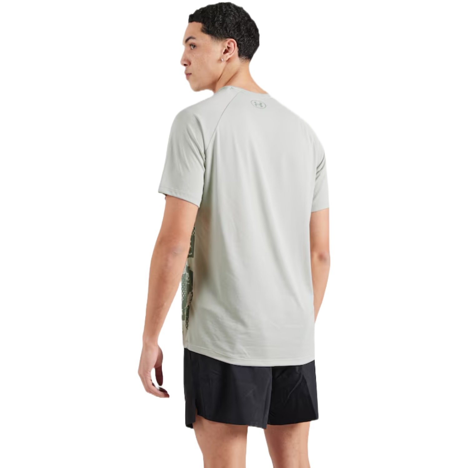 Camiseta Under Armour Tech Fade Masculino Branco/Verde 6
