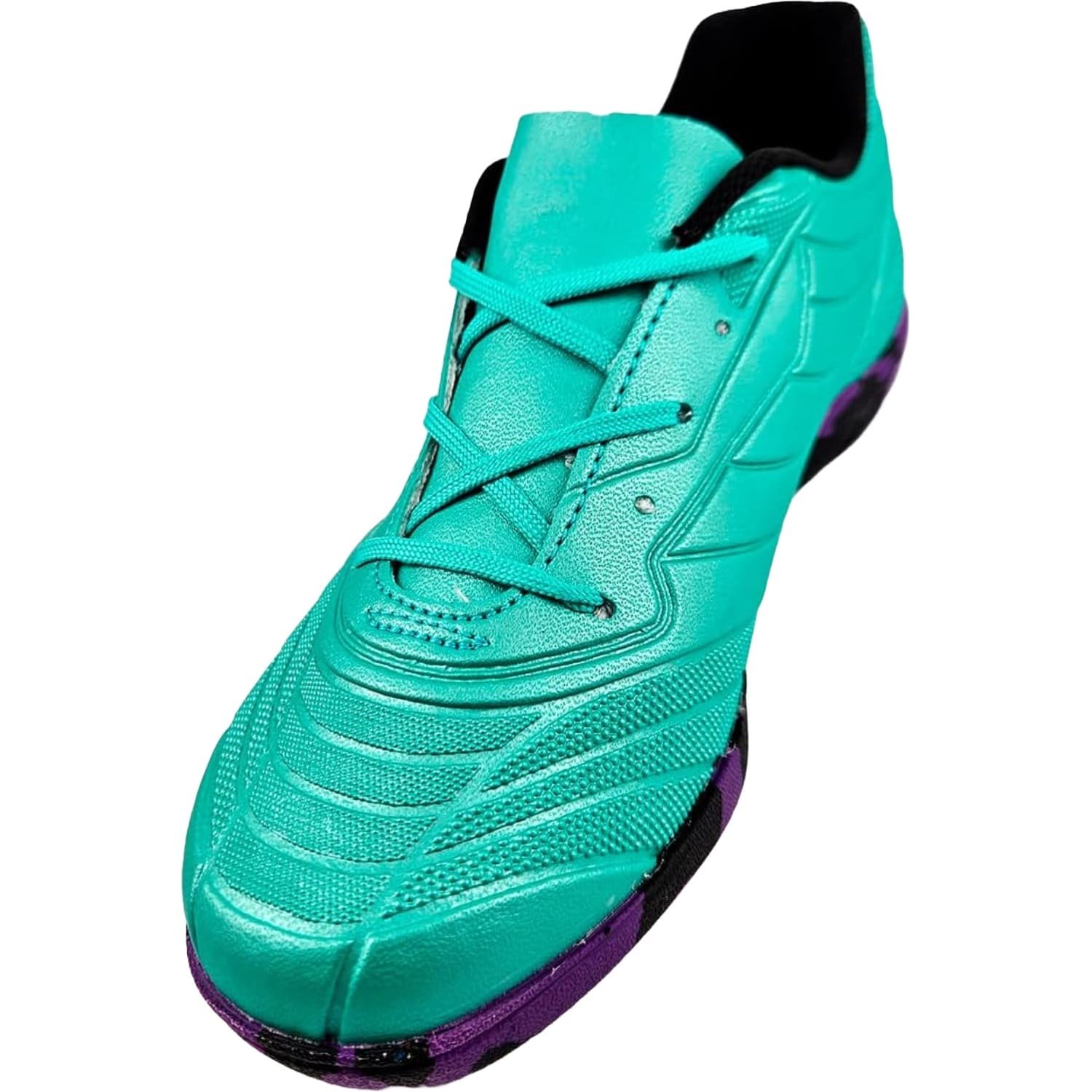 Chuteira Futsal Penalty Matis XXI Infantil Verde/Roxo 4