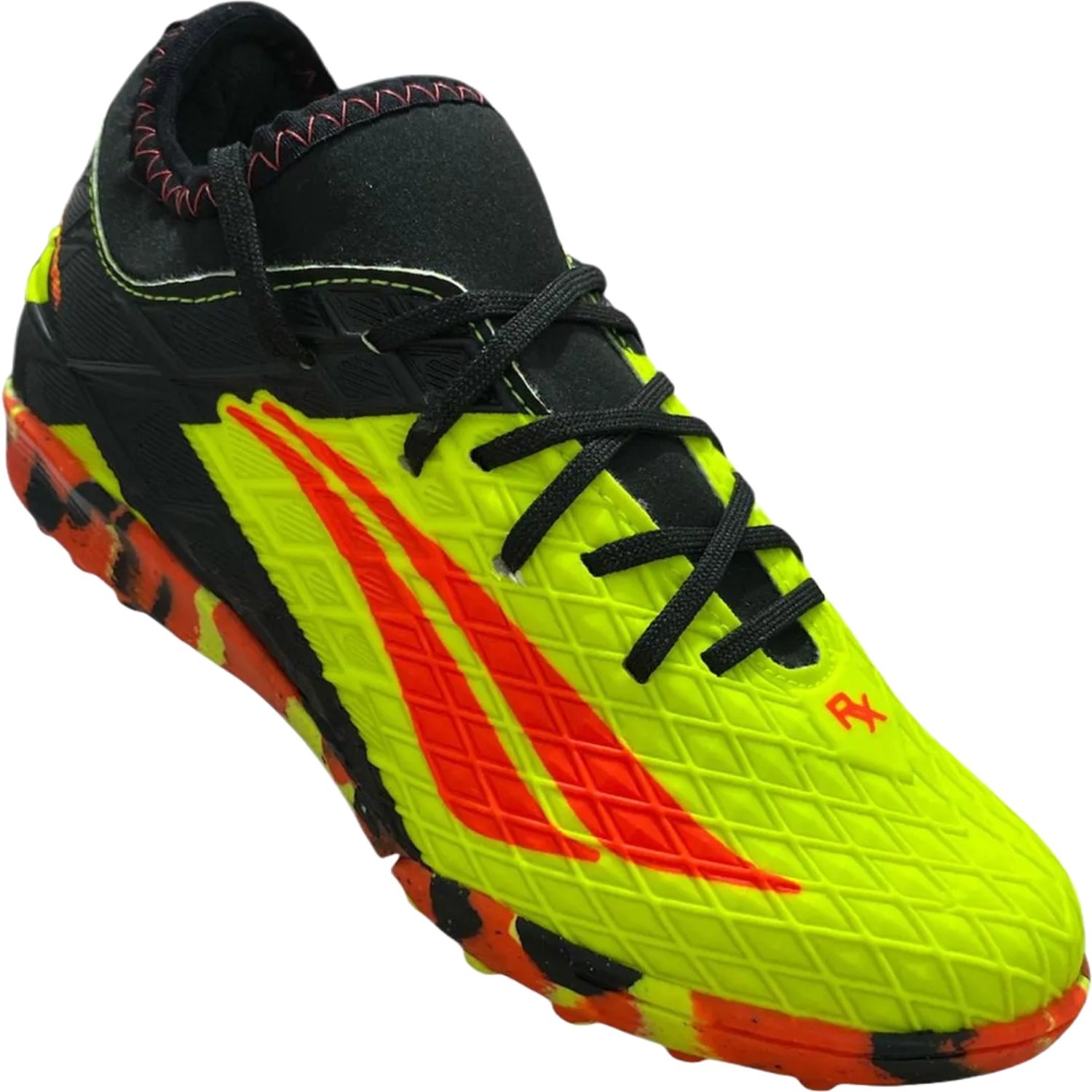 Chuteira Society Penalty RX Locker Y-3 Infantil Amarelo/Laranja/Preto 3