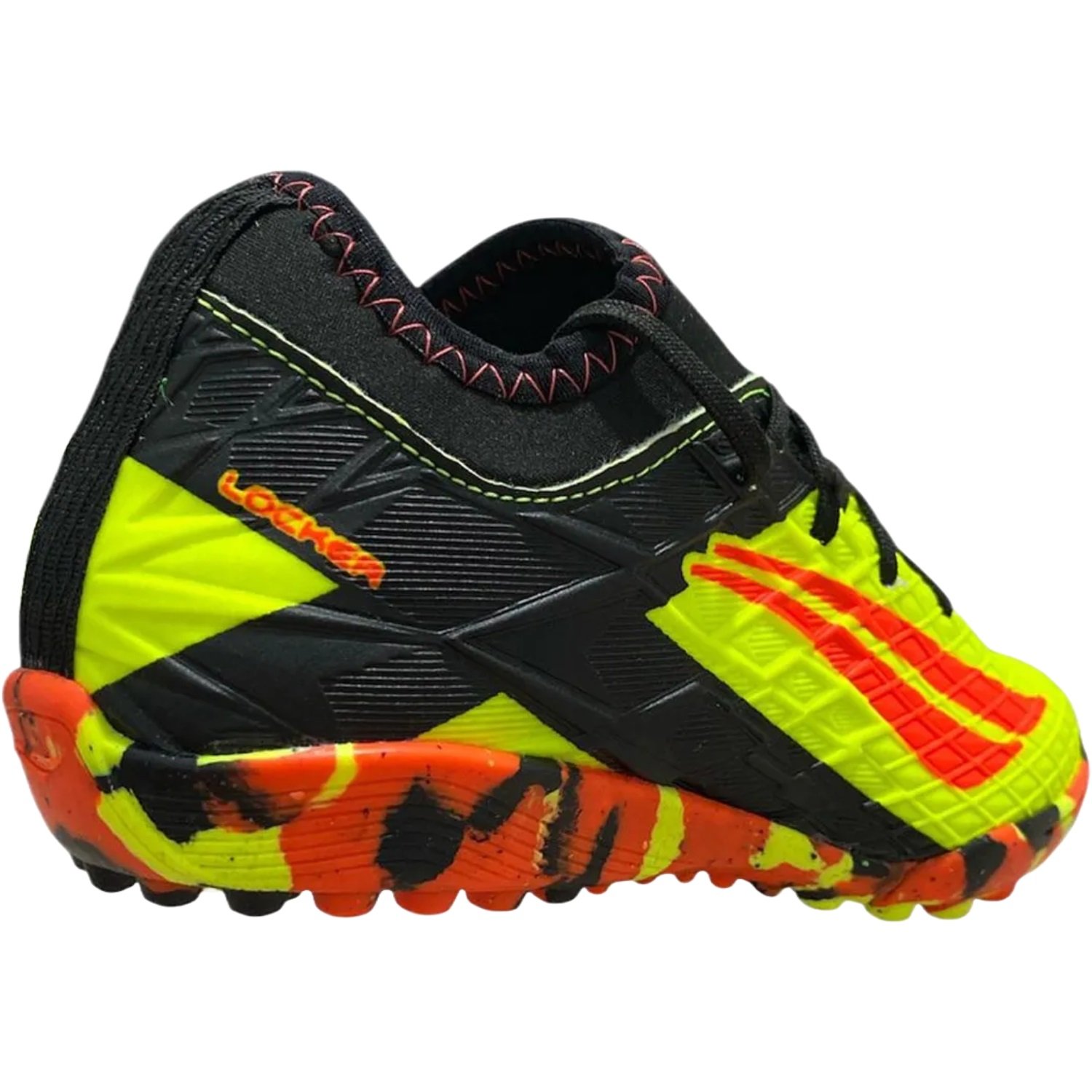 Chuteira Society Penalty RX Locker Y-3 Infantil Amarelo/Laranja/Preto 4