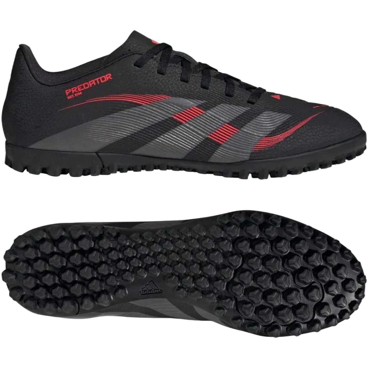 Chuteira Society Adidas Predator Club Masculino Preto/Vermelho 2