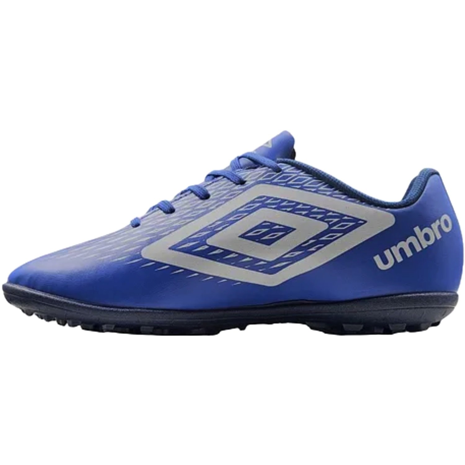 Chuteira Society Umbro X-Diamond Infantil Azul/Branco 2