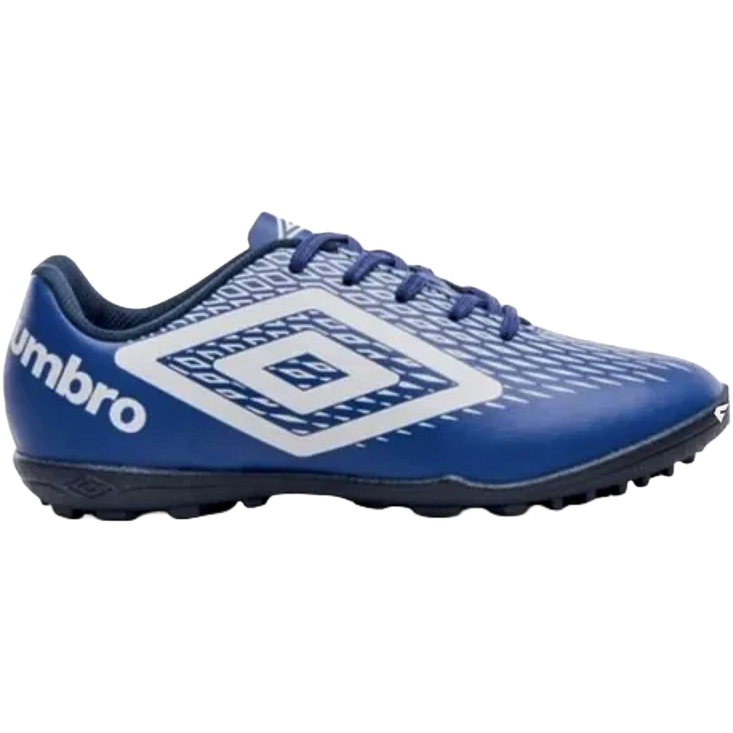 Chuteira Society Umbro X-Diamond Infantil Azul/Branco 1