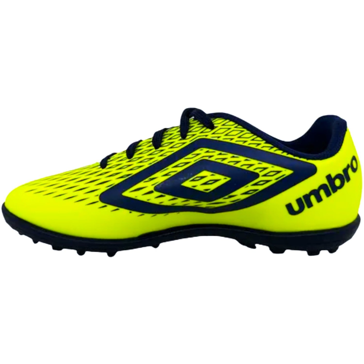 Chuteira Society Umbro X-Diamond Infantil Amarelo/Azul 2