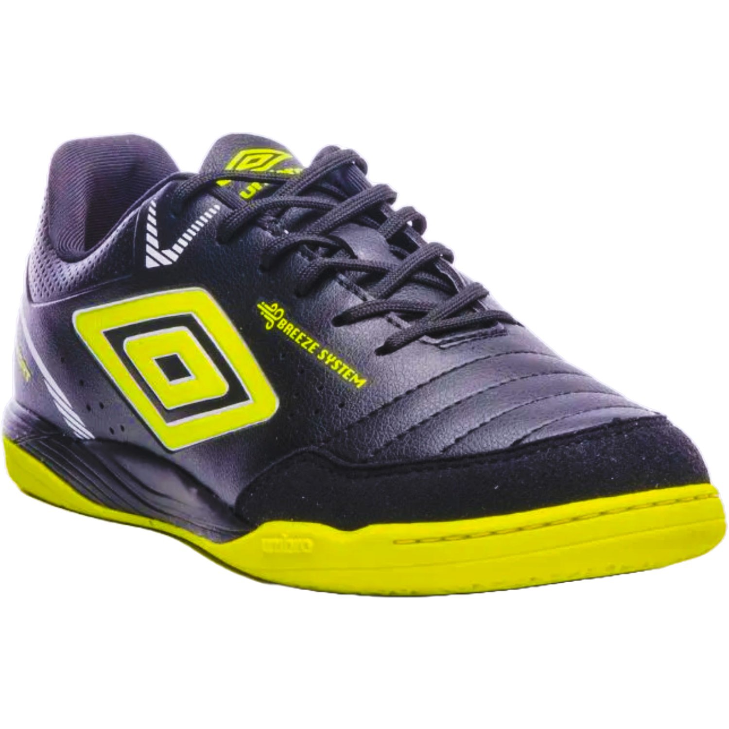 Chuteira Futsal Umbro Neo-Comfort Masculino Preto/Amarelo 4