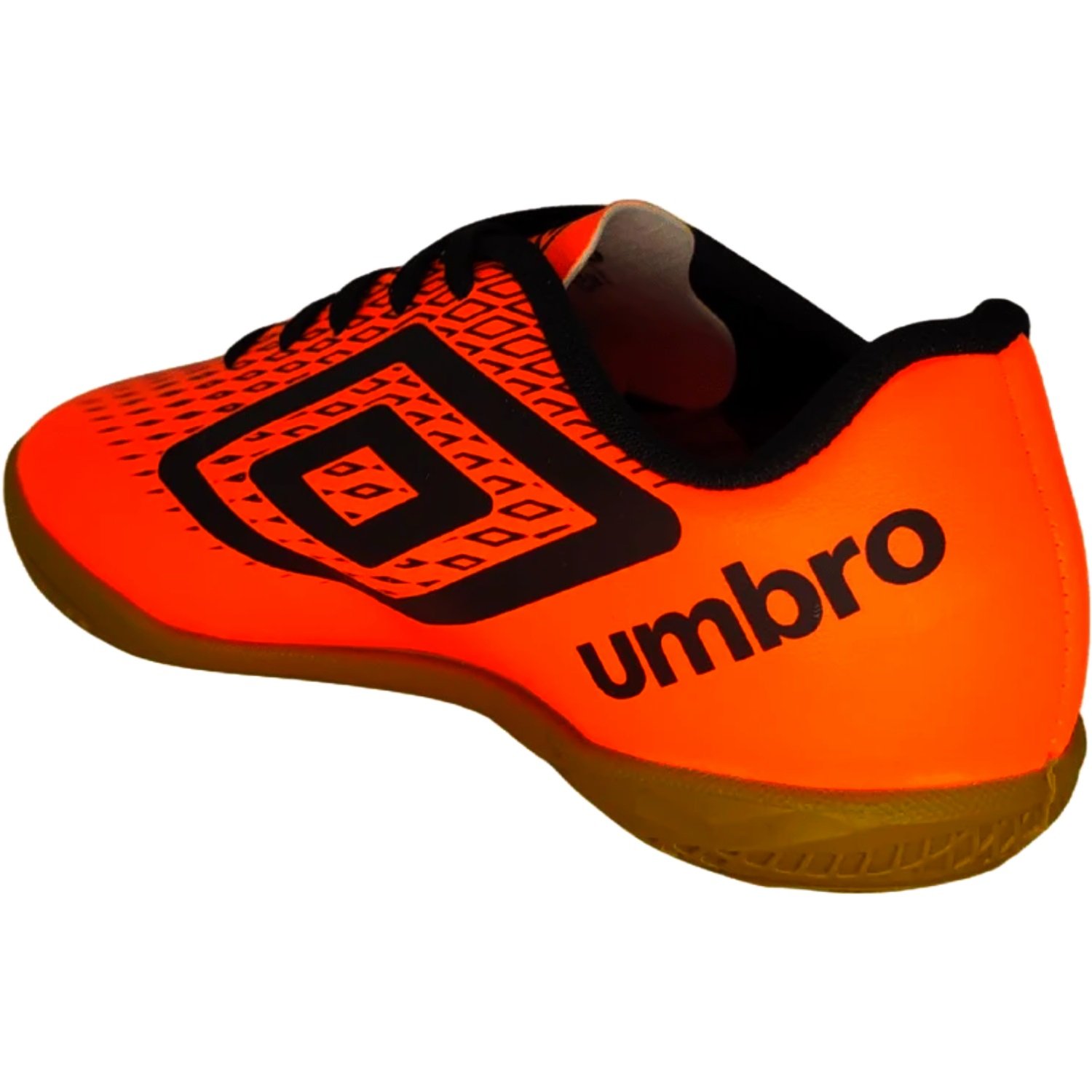 Chuteira Futsal Umbro X-Diamond Infantil Laranja/Preto 3