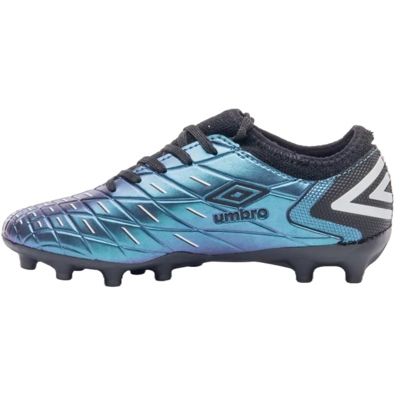 Chuteira Campo Umbro Domain Infantil Azul/Preto 2