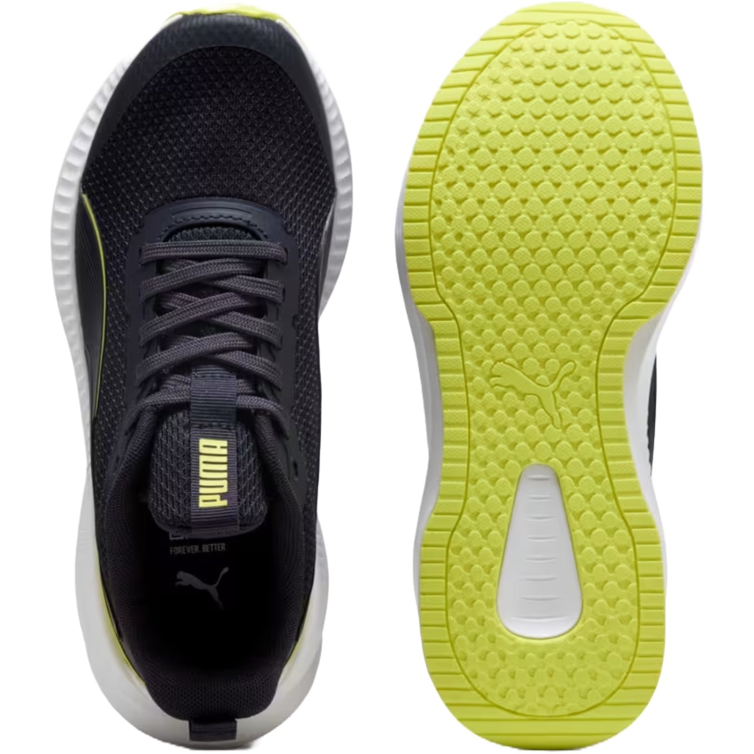 Tênis Puma Flyer Lite Infantil Azul/Amarelo 5