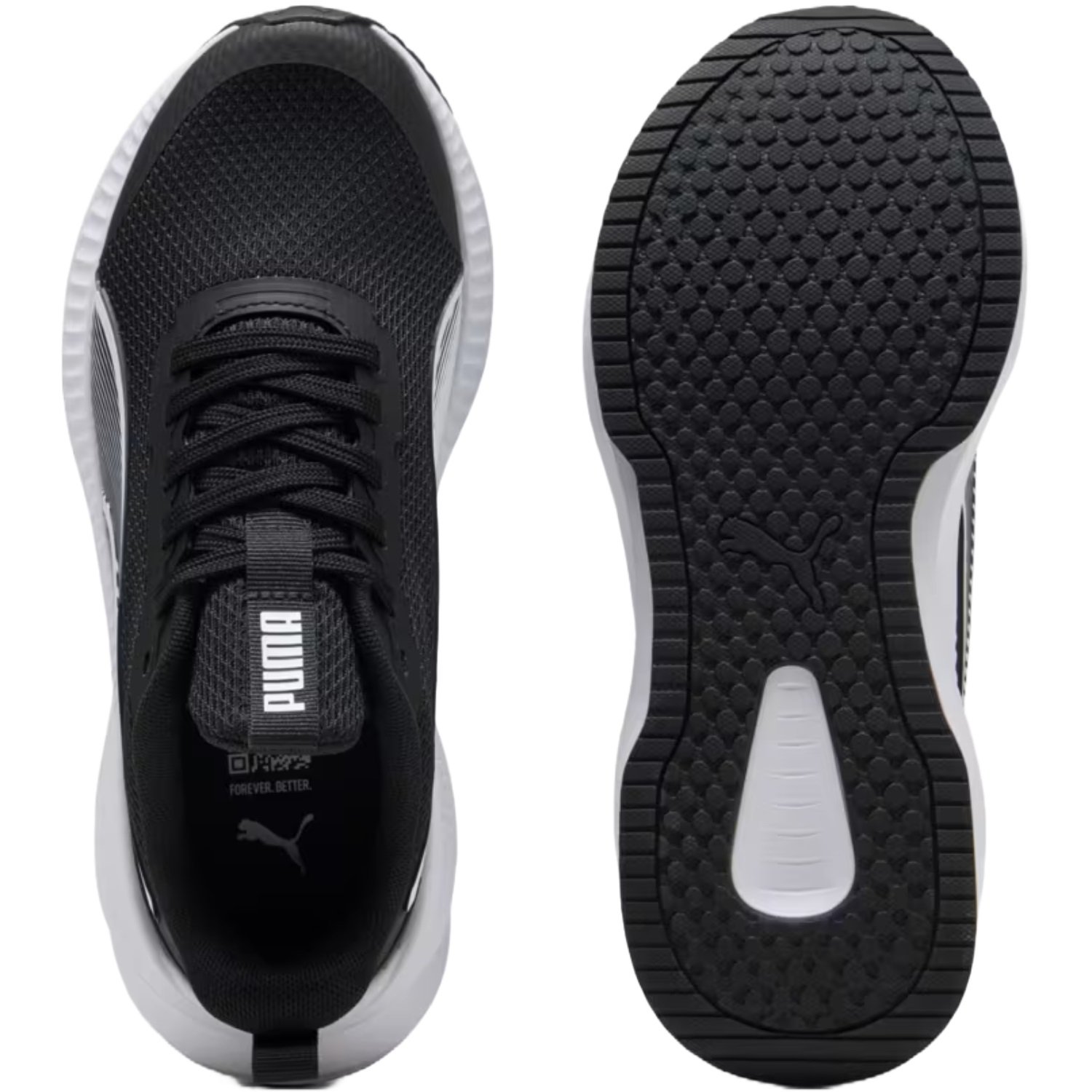 Tênis Puma Flyer Lite Infantil Branco/Preto 4