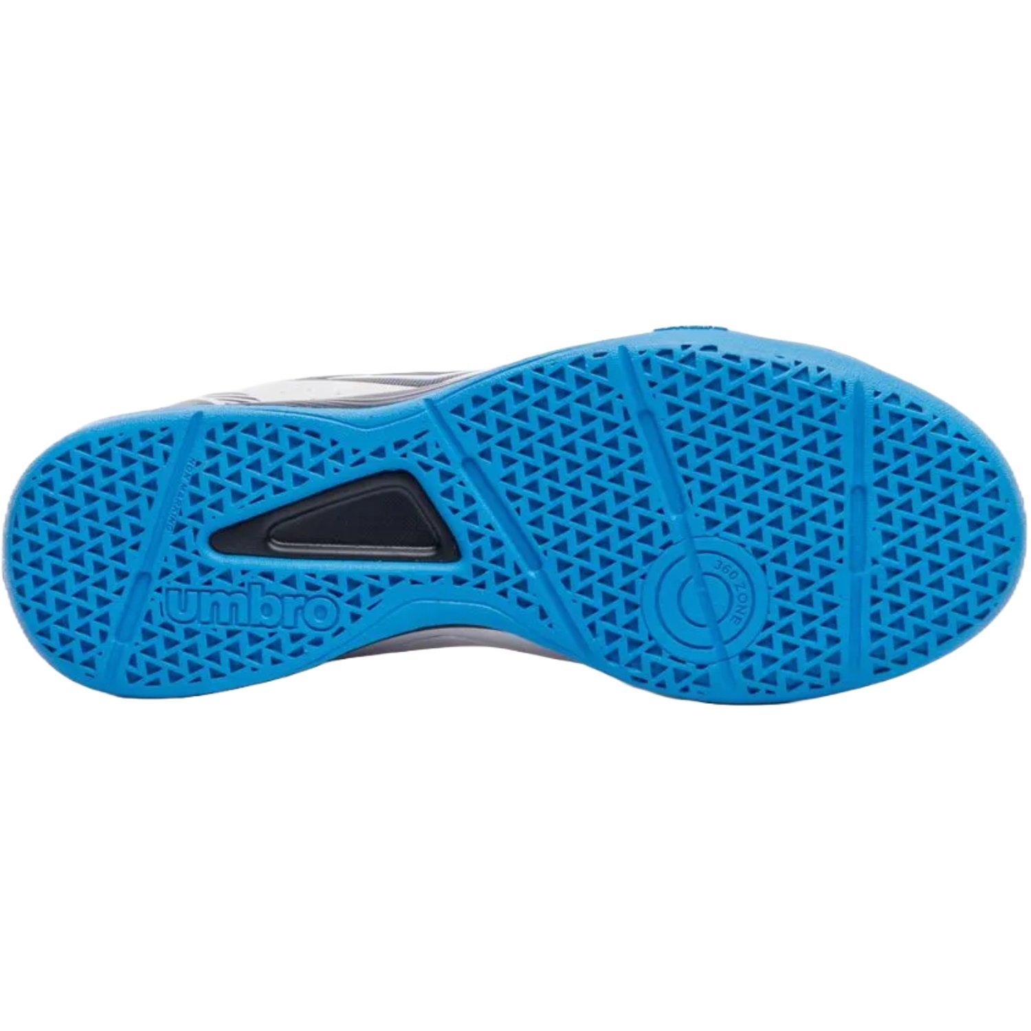 Chuteira Futsal Umbro Neo-Comfort Masculino Branco/Preto/Azul 5