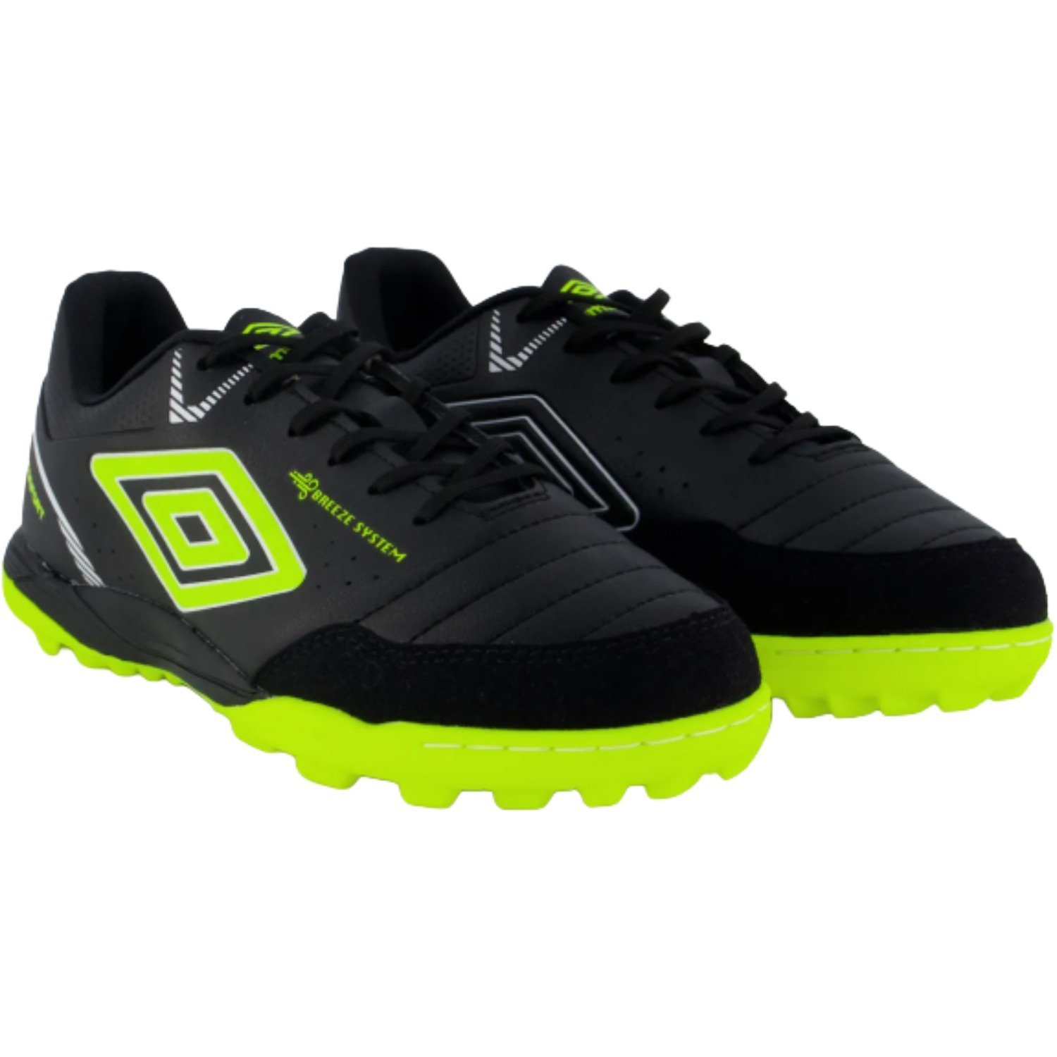 Chuteira Society Umbro Neo Comfort Masculino Preto/Verde 2