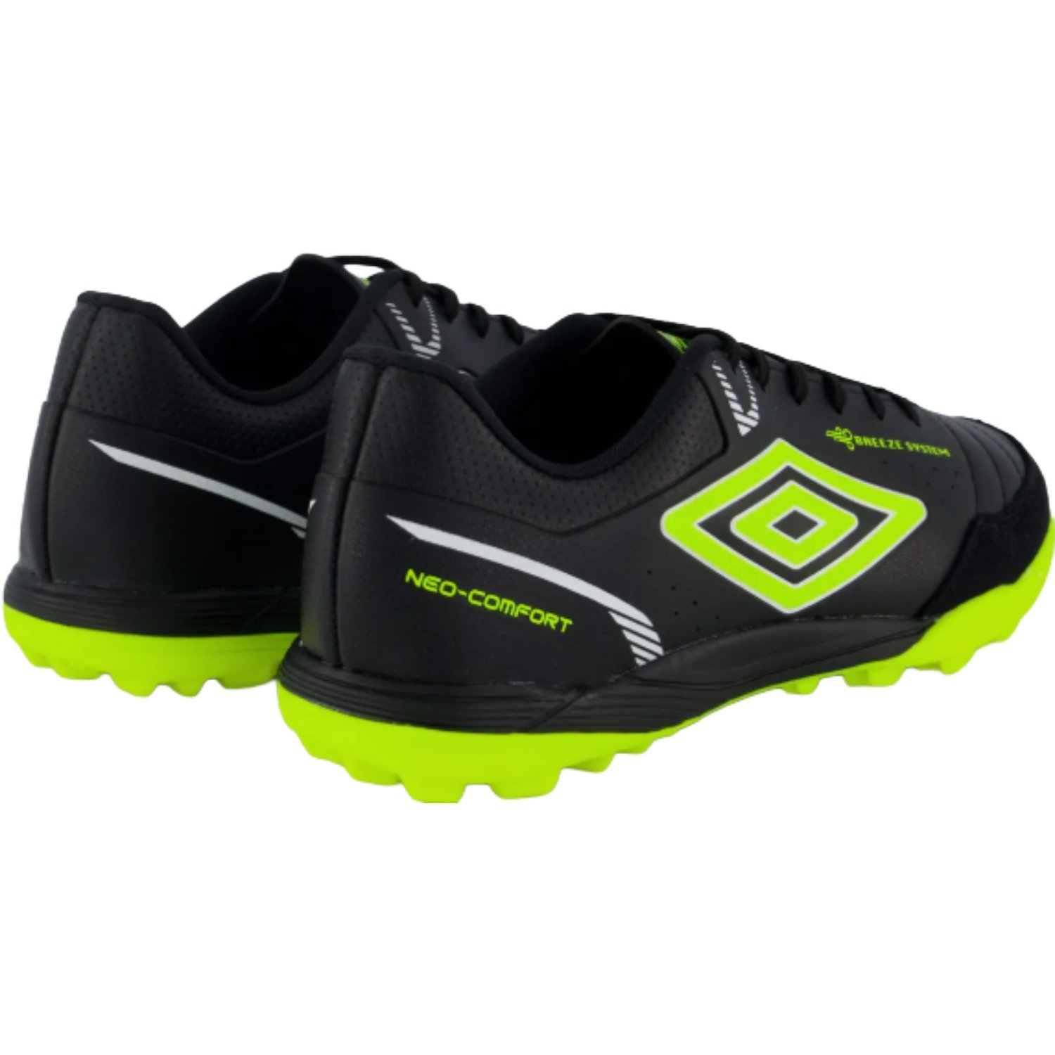 Chuteira Society Umbro Neo Comfort Masculino Preto/Verde 3