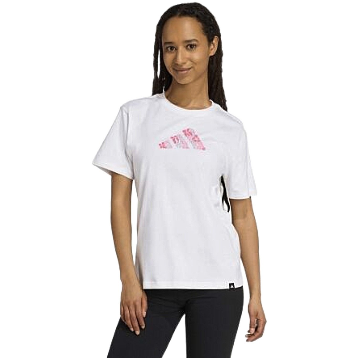 Camiseta Adidas Gráfica Softs Feminino Branco 2
