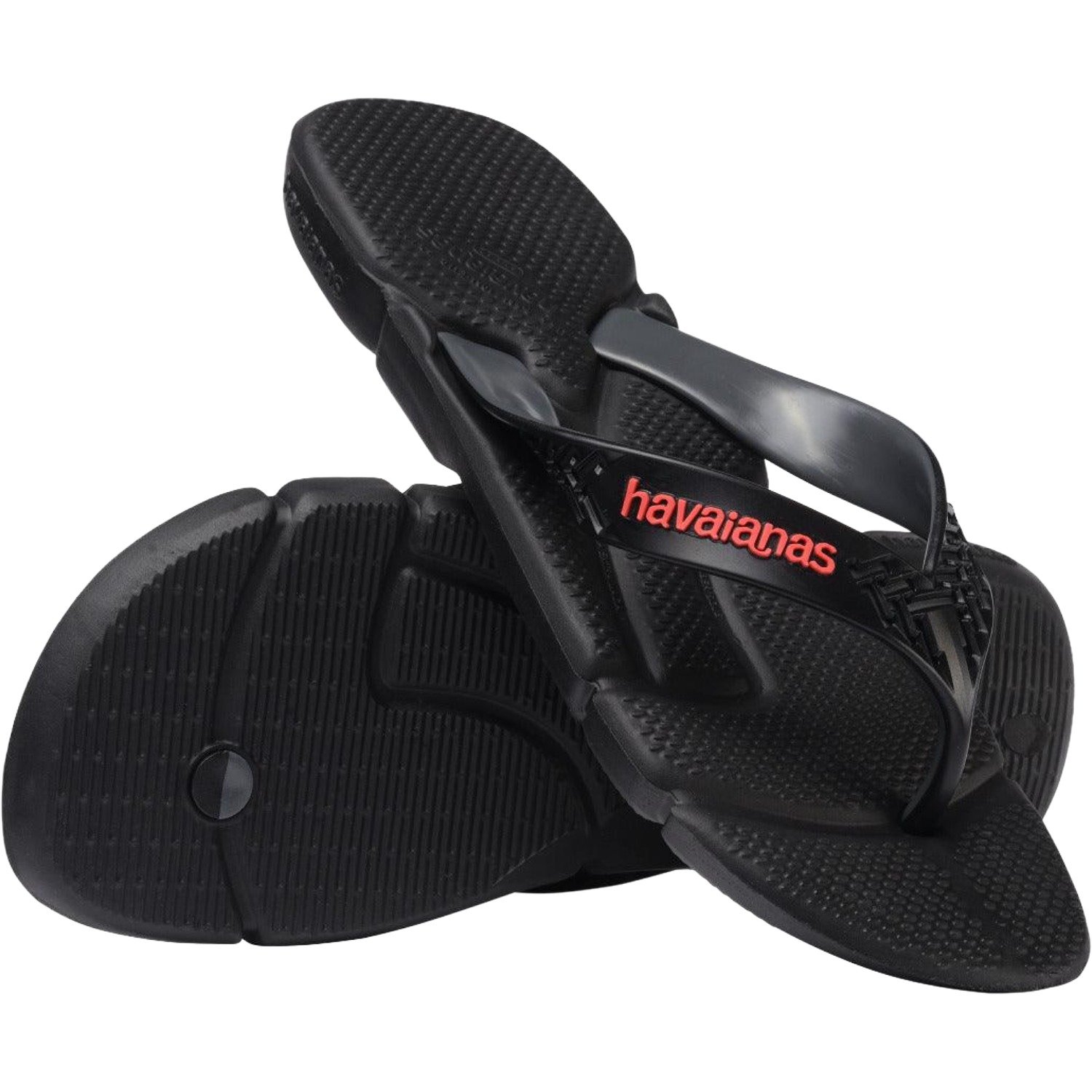 Chinelo Havaianas Power 2.0 FC Masculino Preto/Vermelho 2