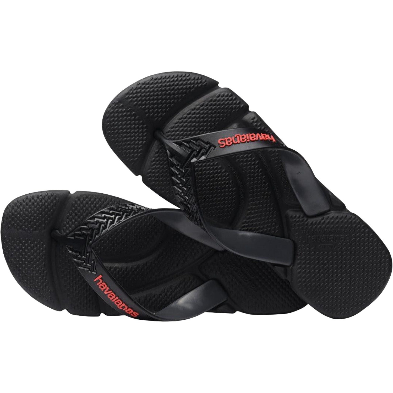 Chinelo Havaianas Power 2.0 FC Masculino Preto/Vermelho 3