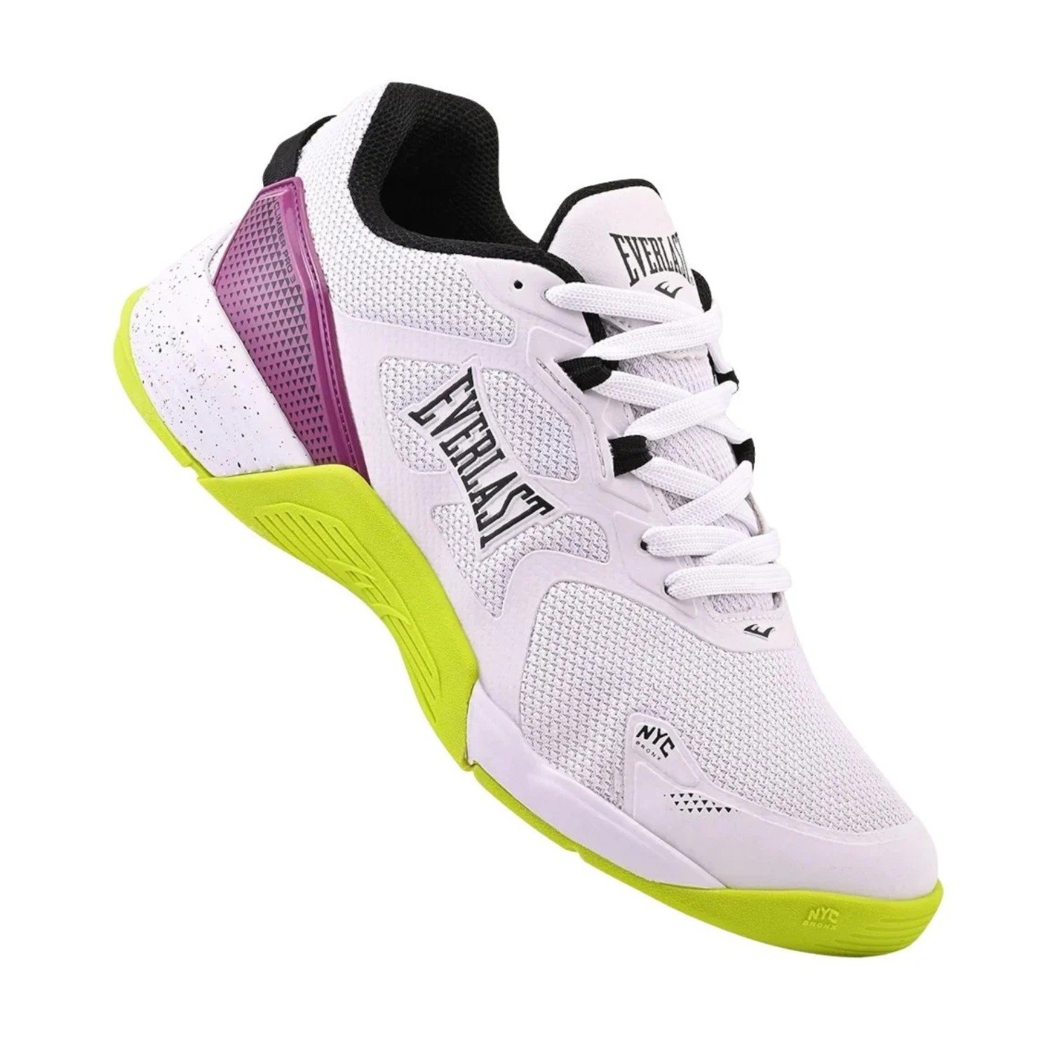 Tênis Everlast Climber Pro 3 Feminino Branco/Roxo/Verde 4