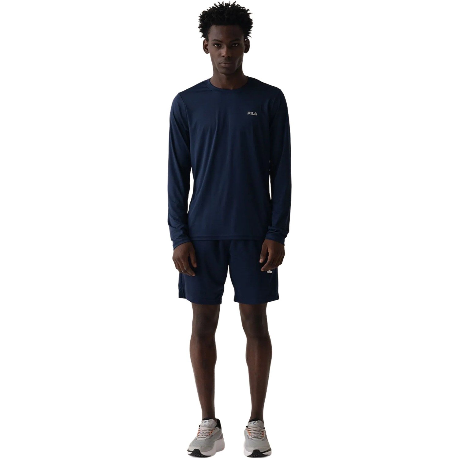 Camiseta Fila Basic Sports M/L Masculino Azul 3