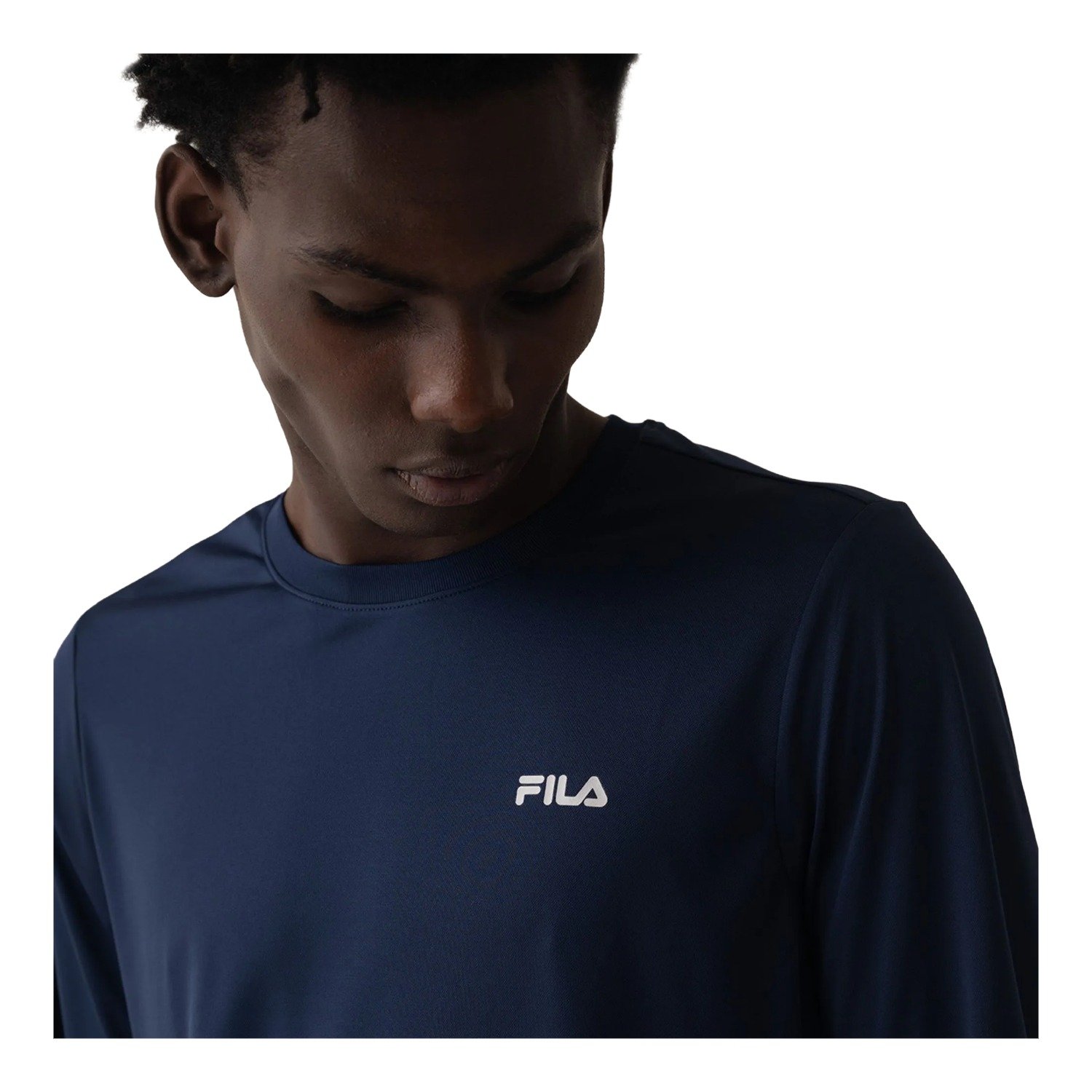 Camiseta Fila Basic Sports M/L Masculino Azul 4