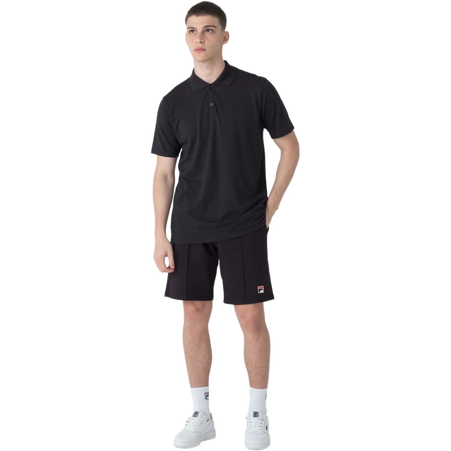 Camisa Polo Fila Basic Letter Masculino Preto 3