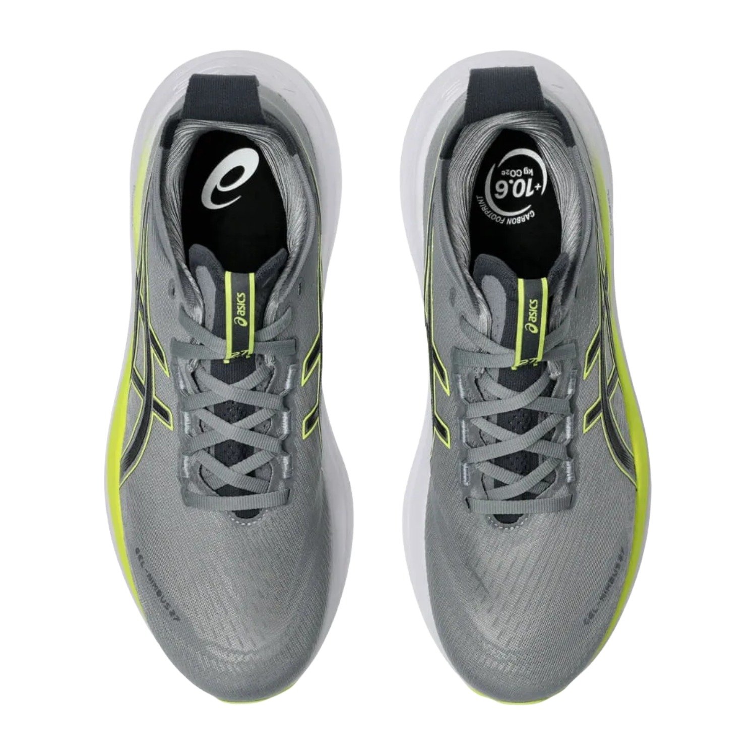 Tênis Asics Gel Nimbus 27 Masculino Cinza/Amarelo 5