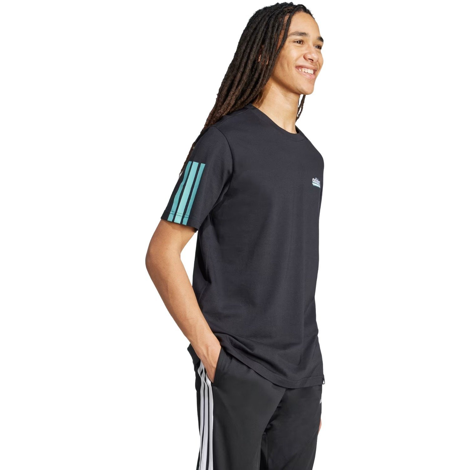Camiseta Adidas Gráfica Script Masculino Preto 4