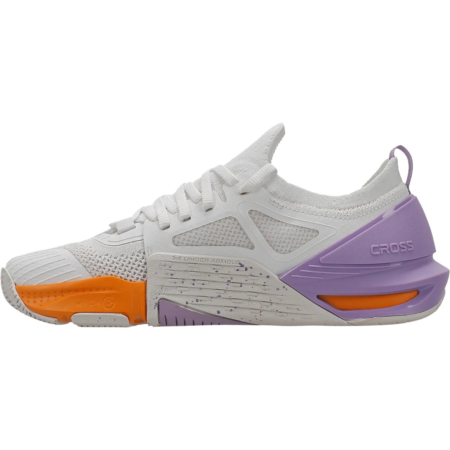 Tênis Under Armour Tribase Cross 2 Feminino Branco/Roxo/Laranja 3