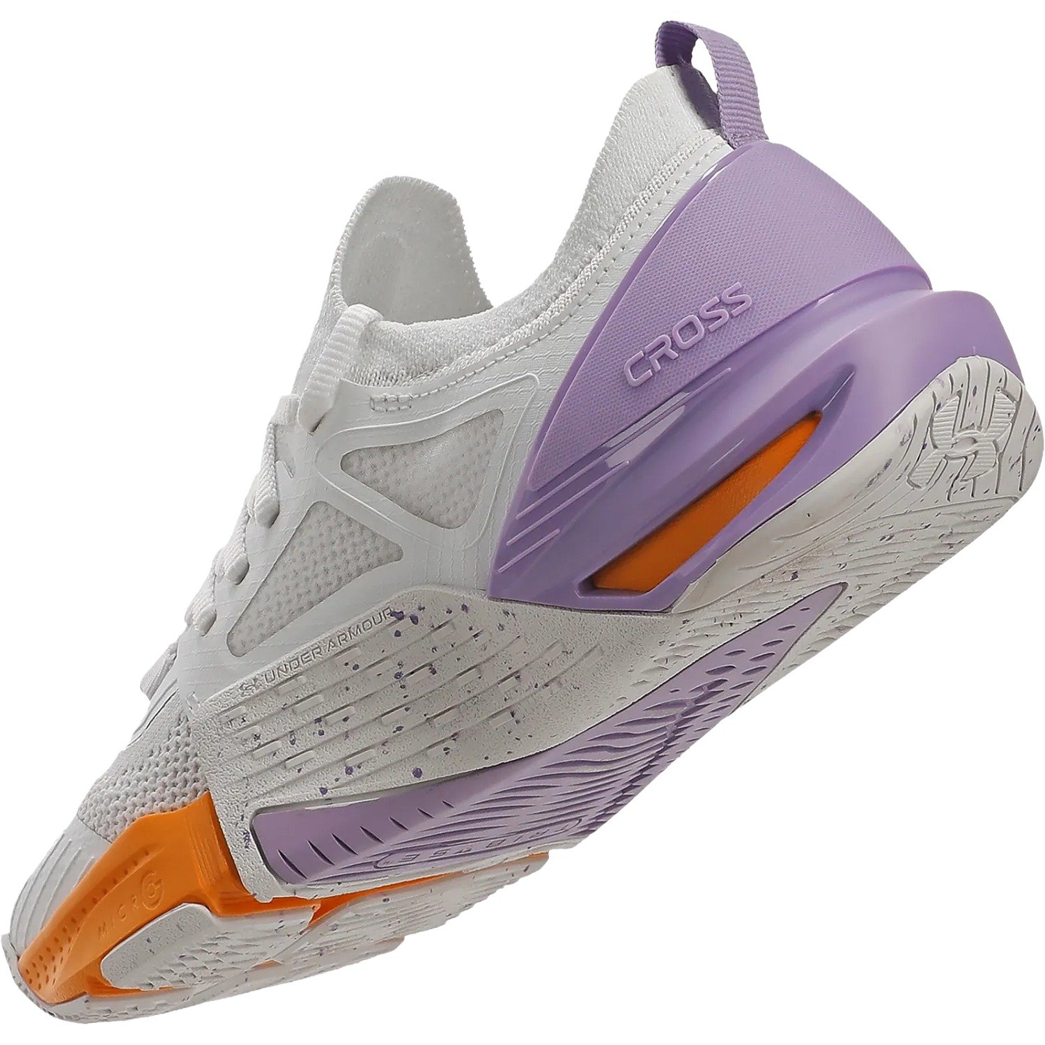 Tênis Under Armour Tribase Cross 2 Feminino Branco/Roxo/Laranja 5