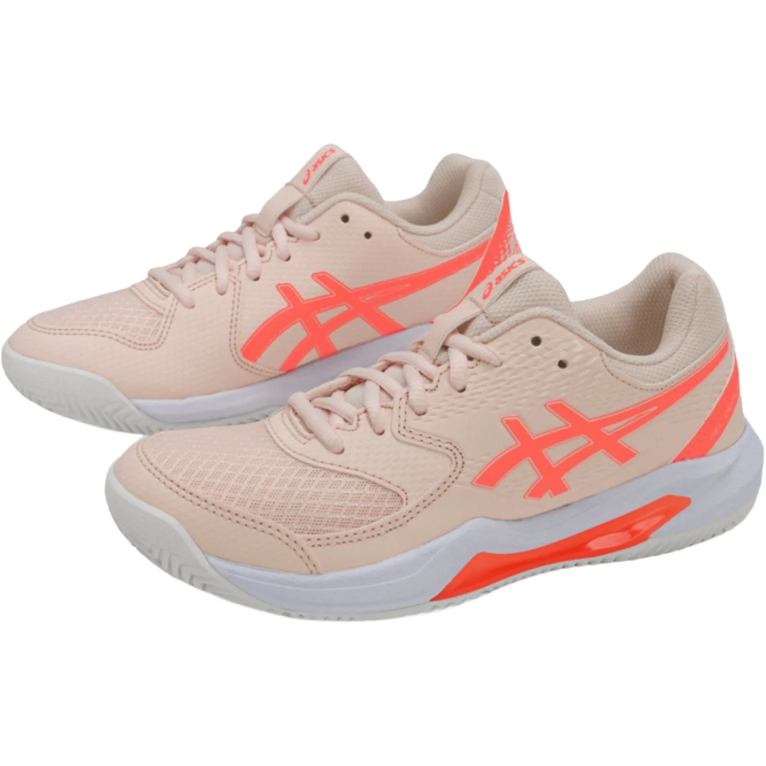 Tênis Asics Gel Dedicate 8 Clay Feminino Rosa/Laranja 3