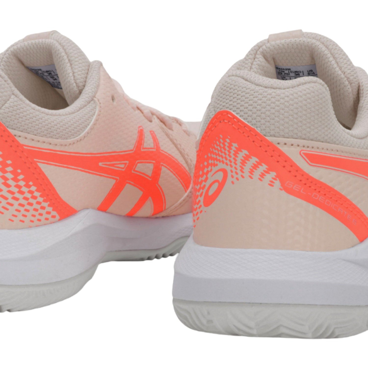Tênis Asics Gel Dedicate 8 Clay Feminino Rosa/Laranja 5