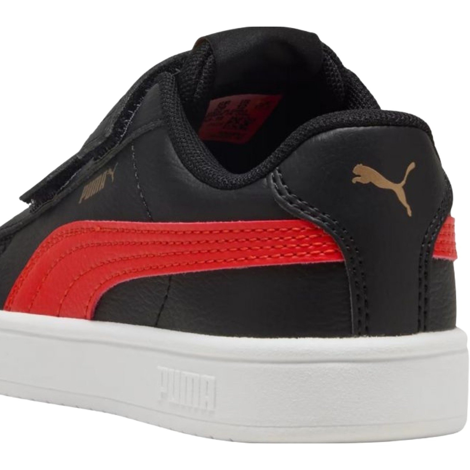 Tênis Puma Rickie Classic Infantil Preto/Vermelho 4